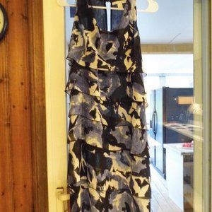 NWT KENNETH COLESZ.12 RUFFLED LINED DRESS